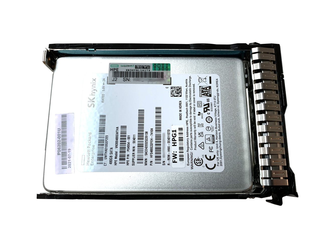 P06194-B21 HPE 480GB SATA RI SFF SC DS Solid State Drive