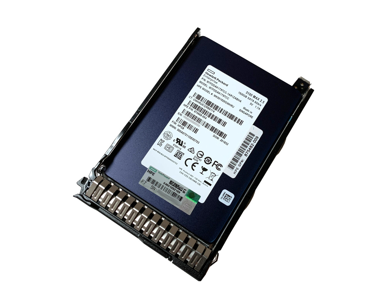 P18436-B21 HPE 1.92TB SATA SC 6G 2.5” Solid State Drive