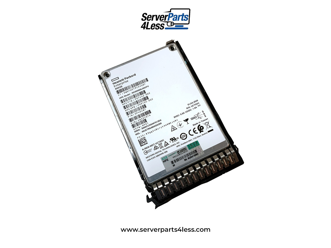 HP SSD 800GB SAS 12G 2.5 SFF - 872506-001 - Pour ProLiant DL380 G8/G9/G10 - Reconditionné