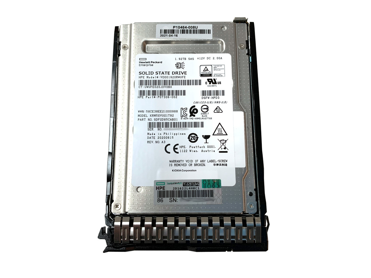HP 1.92TB SSD SATA RI SFF SC DS 877758-B21 :B0779JT8F8:KYAJU