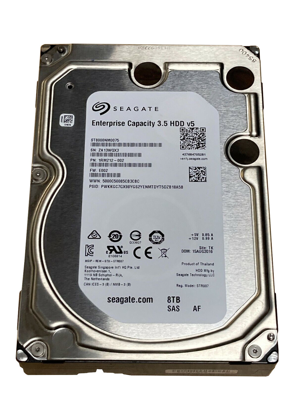 ST8000NM0075 Seagate Exos 7E8 8TB 7200rpm SAS 12G Hard Drive