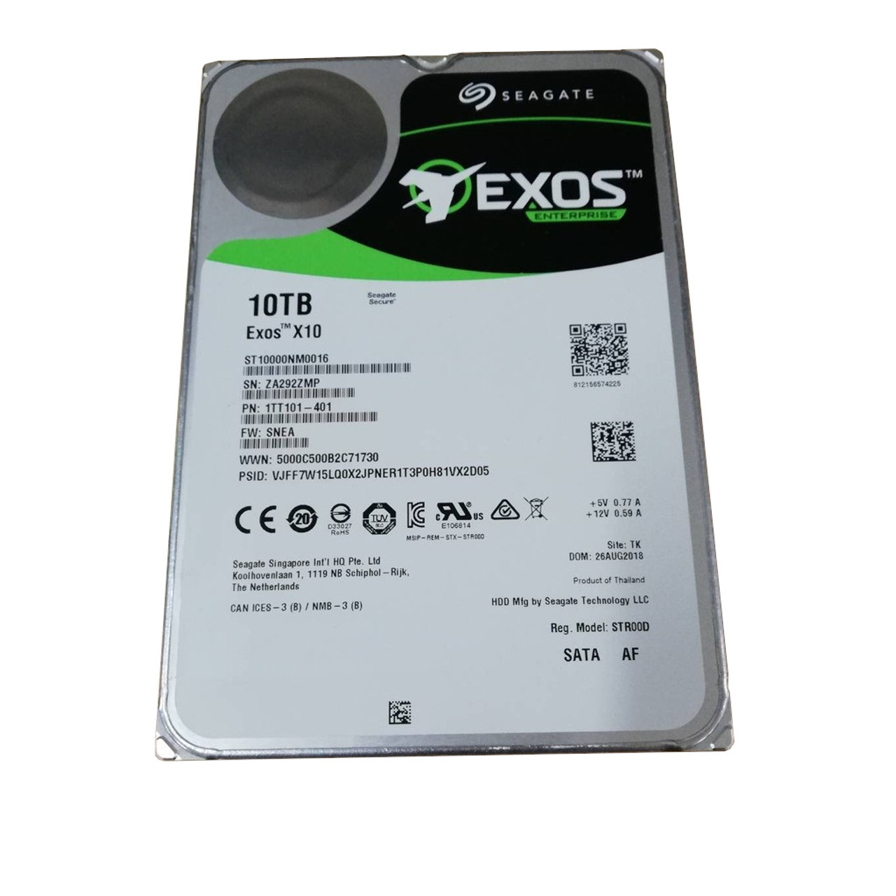 ST10000NM0016 Seagate Exos X10 10TB 7.2K SATA 6G Hard Drive