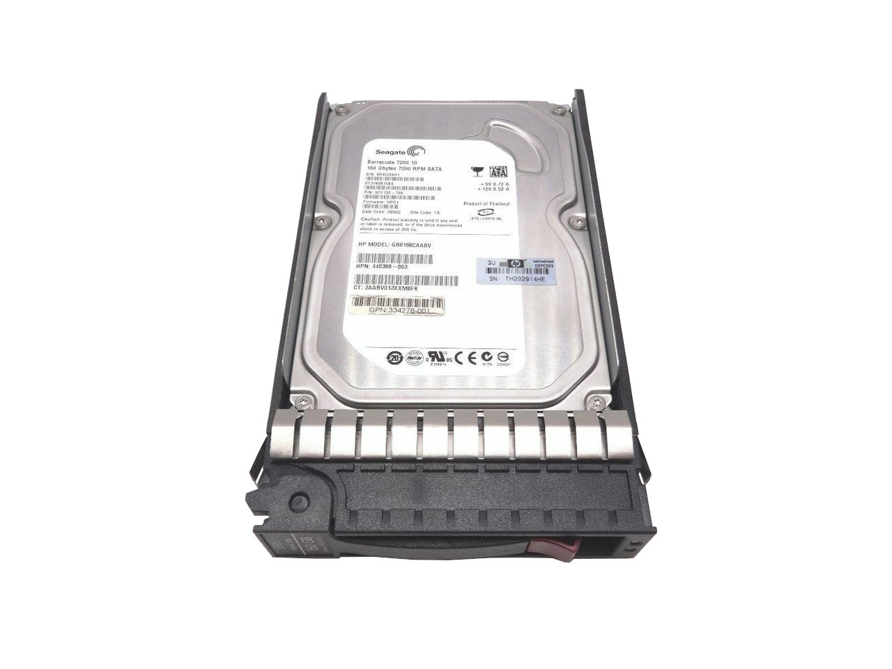 HP 459317-001 160GB 7200RPM SATA 3.5 HOT Plug Hard Drive