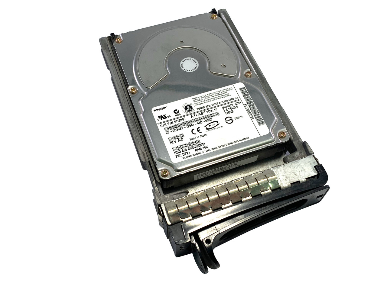 U3987 Dell 146GB 10K SCSI U320 Hard Drive