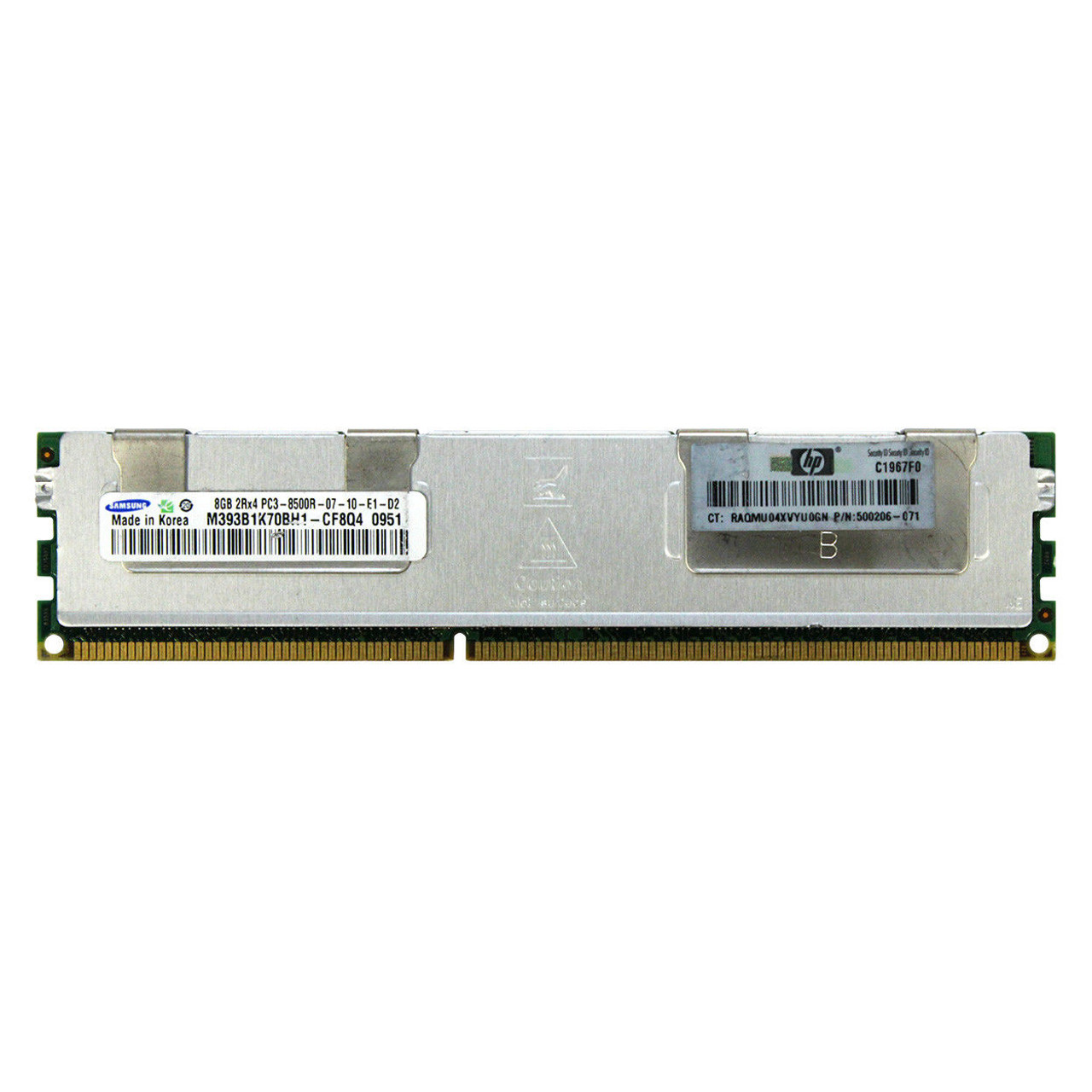 516423-B21 HP 8GB 2RX4 PC3-8500R-7 DDR3 SDRAM Memory