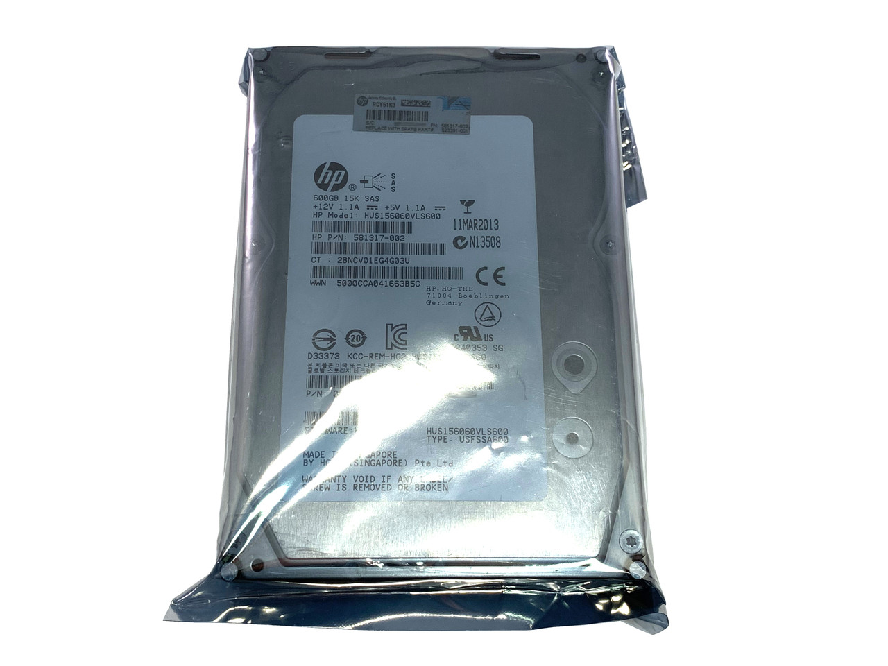 HP 657892-001 - 600GB 15K Fibre Channel 3.5" Hard Drive
