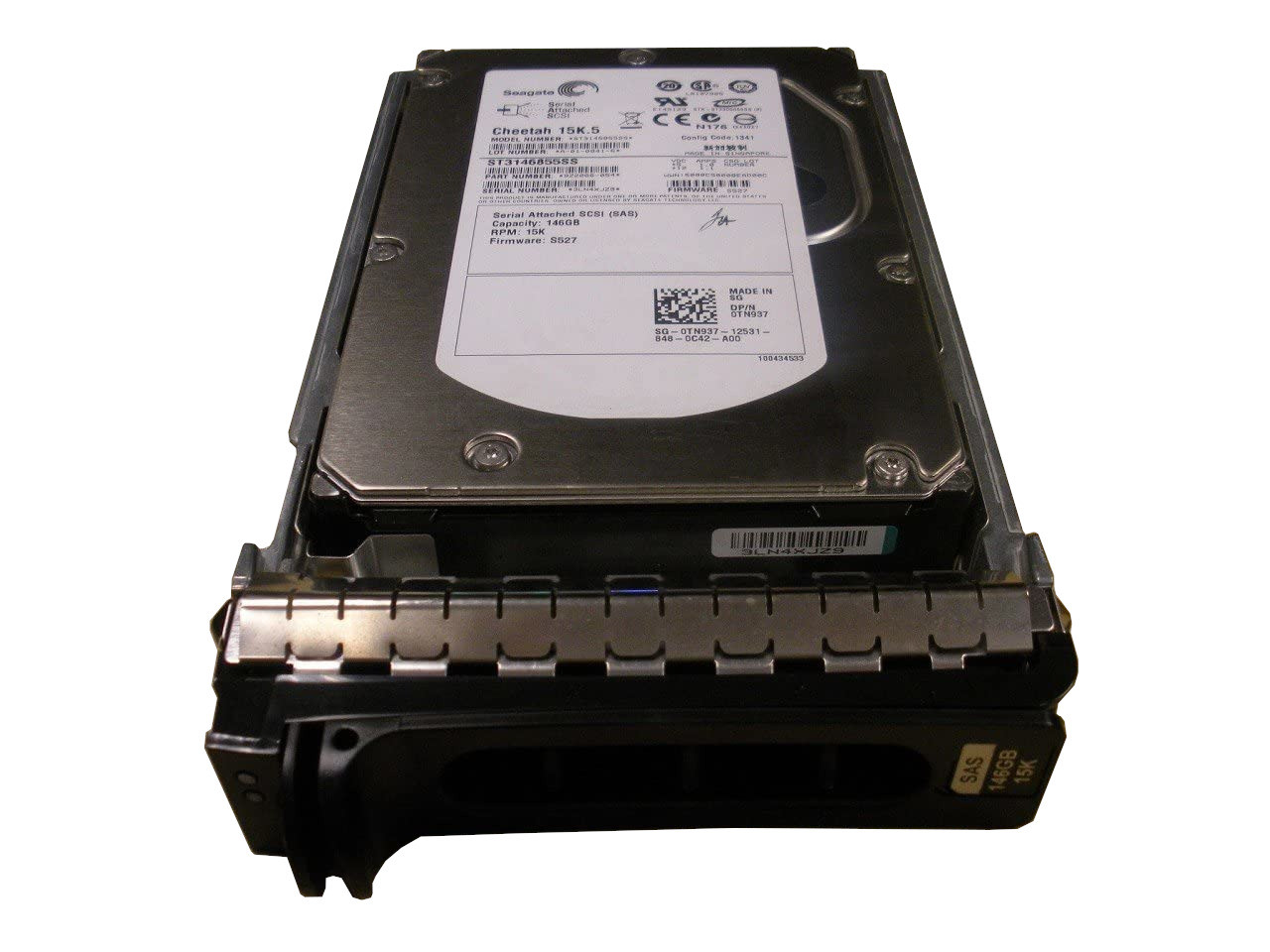 Dell 341 - 2827 146 GB 15 K SAS 3.5 HS HDDディスクProd Spcl