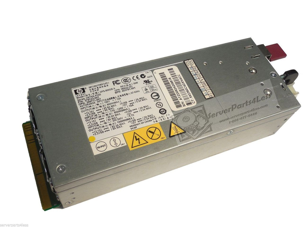 美品:HP 379123-001(DPS-800GB A) 電源ユニット Amazon.com: DPS-800GB COMPAQ 850WATT POWER SUPPLY FOR ML350