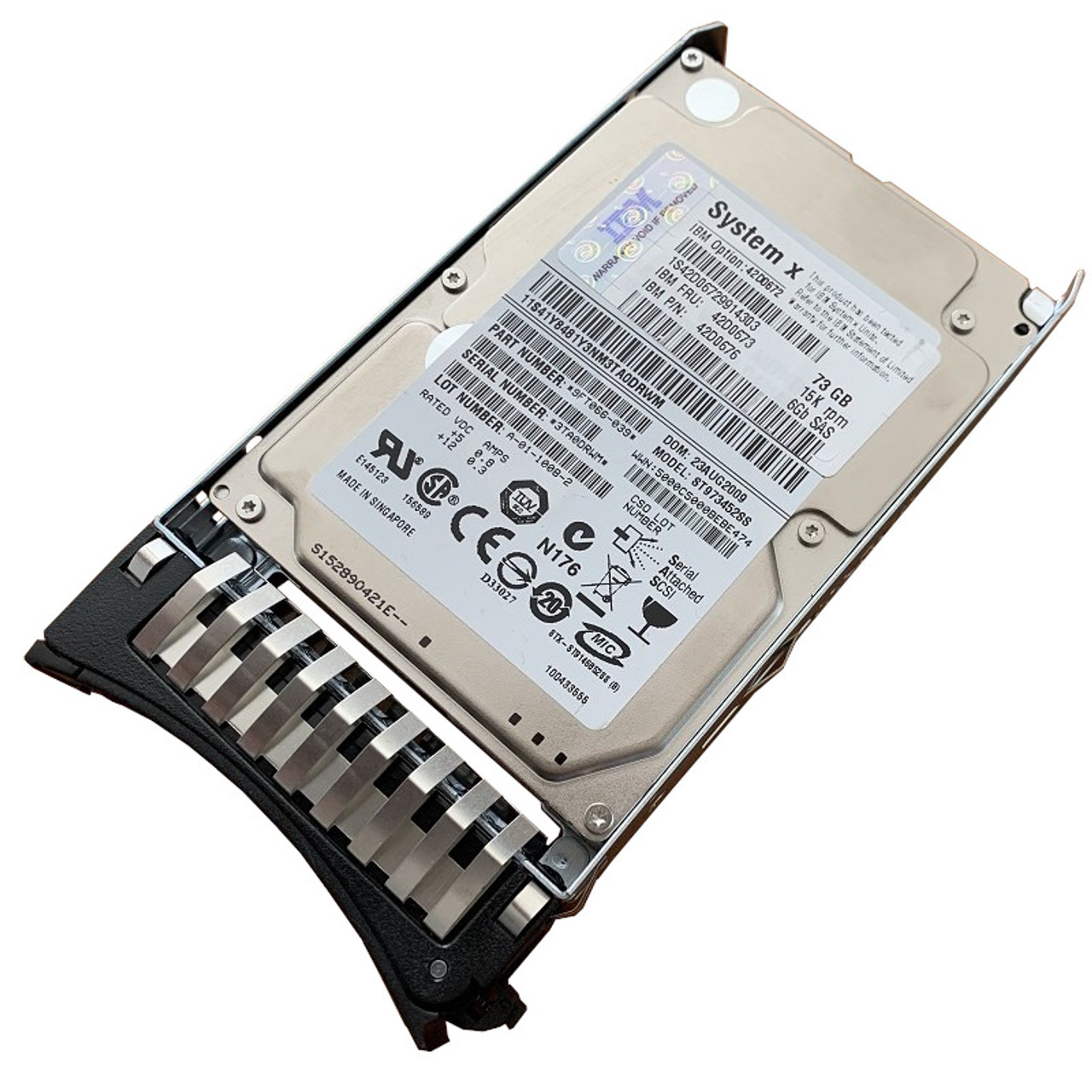 42D0673 IBM 73GB 15K 6G SAS SFF Slim Hard Drive