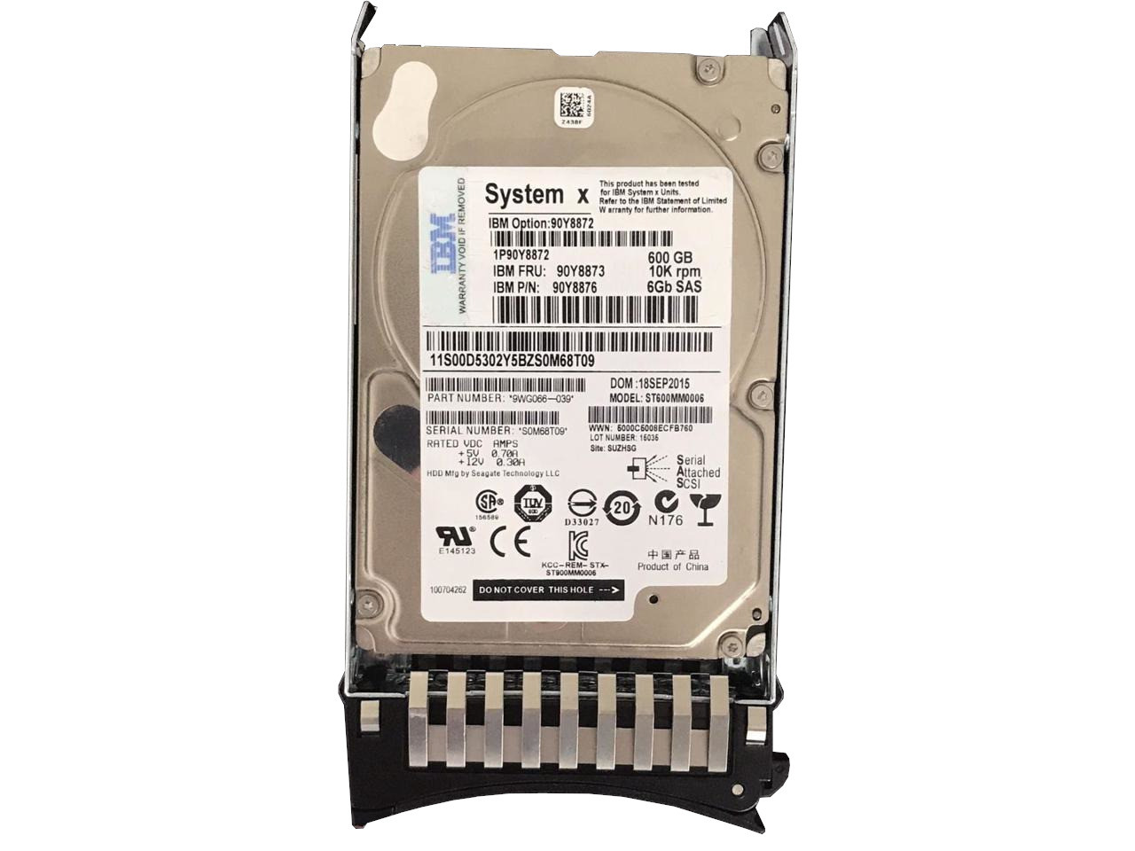 42D0638 IBM 300-GB 6G 10K 2.5 Slim-HS SAS HDD