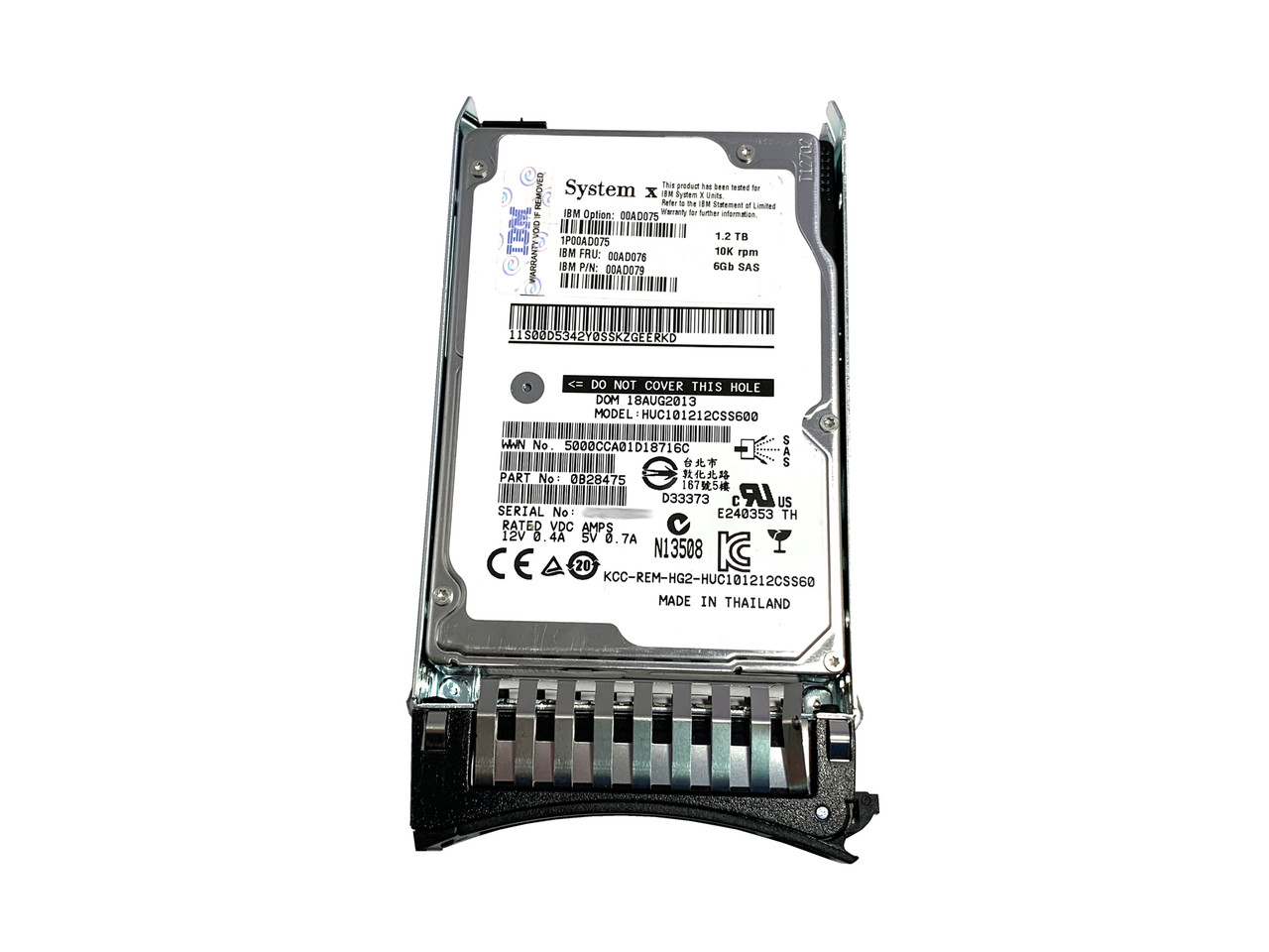A16-L-06-① HP 15K SAS 2.5インチ 300GB HDD 1点【現状お渡し品】... 00AD076 IBM 1.2TB 6G 10K SAS 2.5\u201d G2 Hard Drive