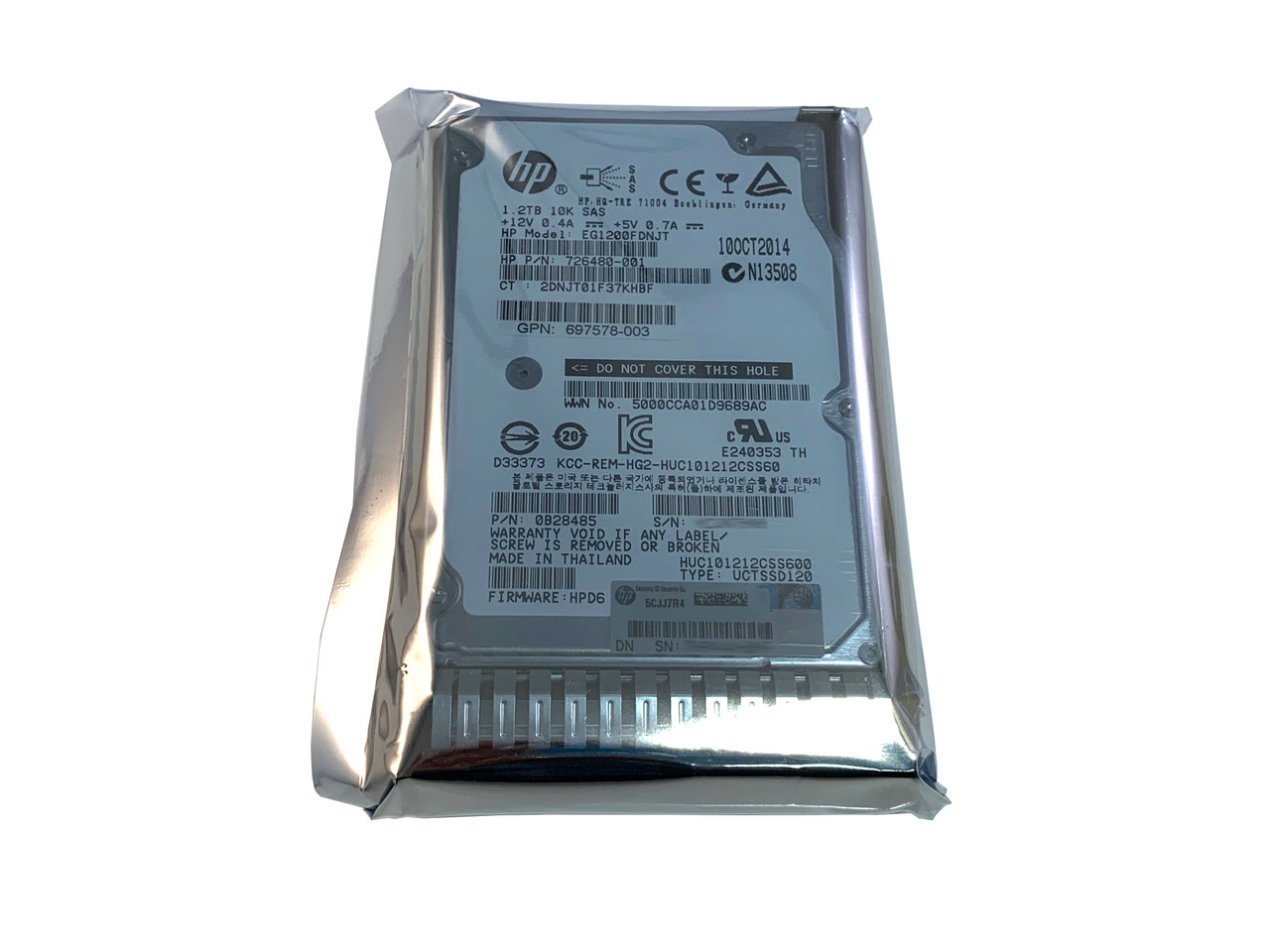 HDD HPE 1.2TB SAS 6G 10K 2.5 Pollici Hot Plug - Ricondizionato (718162-B21)