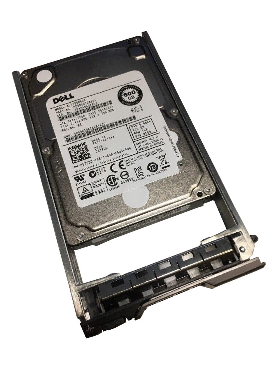 (未使用･未開封品)　Dell互換???5tfdd 600?GB 10?K RPM SAS 6?G 2.5インチハードドライブwithデルトレイ df5ndr3 Amazon.com: Dell Compatible - 5TFDD 600GB 10K RPM SAS 6G 2.5