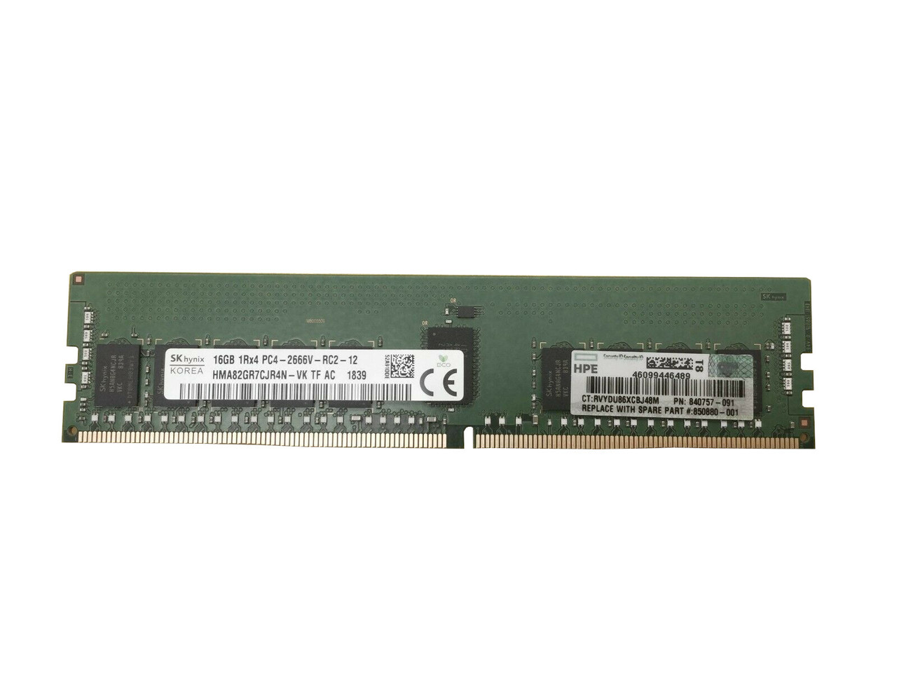 B21 Hpe 16gb Pc4 Ddr4 2666mhz G10 Memory