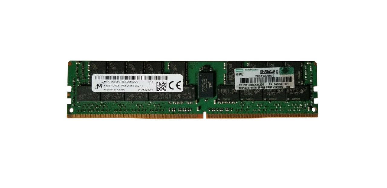 HPE 4DRX4 DDR4-2666MHZ LR Smart