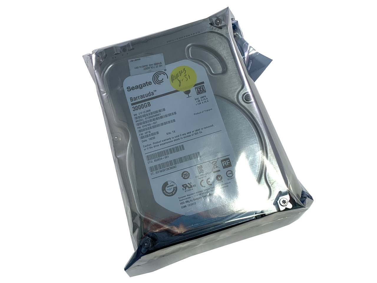 Seagate ST3000DM001 3TB | HDD Barracuda SATA Hard Drive ⁄ 3000GB