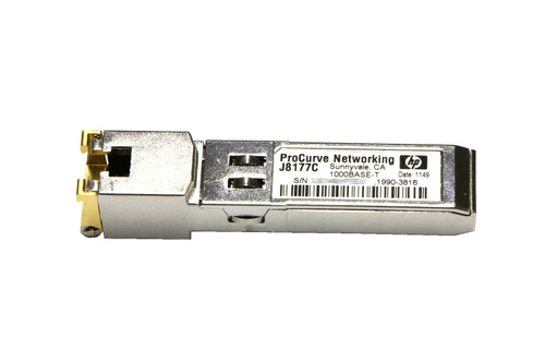 J8177C HPE Procurve Gigabit 1000Base-T mini-GBIC Transceiver J8177C HPE Procurve Gigabit 1000Base-T mini-GBIC Transceiver