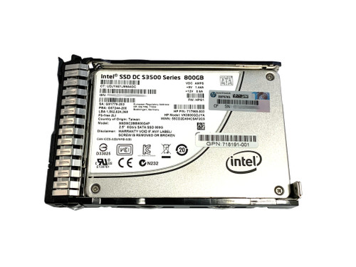 The 718139-001 is a 800 Gigabyte, 6G Data Transfer Rate, 2.5 inch, SATA solid state drive for HPE Proliant servers.