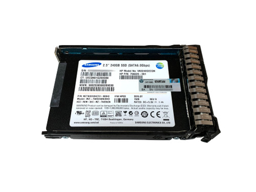 The 756636-B21 is a HPE 240GB, SATA Value Endurance, 6G SSD for HPE ProLiant Servers. 