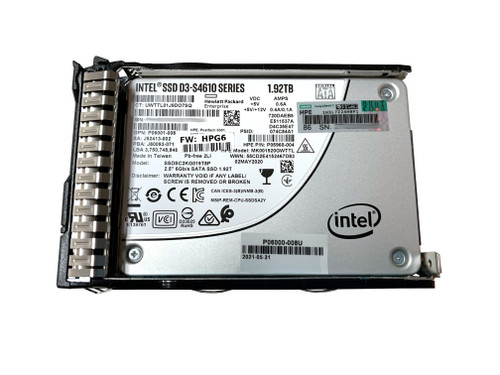 The P05986-B21 is a HPE 1.92 Terabyte, SATA, Mixed Use, 2.5 inch, Digitally Signed, Solid State Drive. 