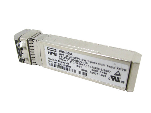 P9H30A HPE 32GB SFP+ SW Transceiver Module P9H30A HPE 32GB SFP+ SW Transceiver Module