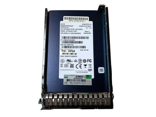 The P05322-001 is a HPE 1.92TB, 6G transfer rate, Read Intensive, SATA SSD.