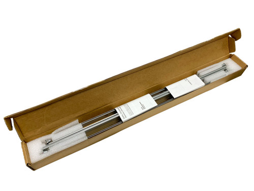 The HPE P22018-B21 server rail kit inside its factory sealed packaging The HPE P22018-B21 server rail kit inside its factory sealed packaging