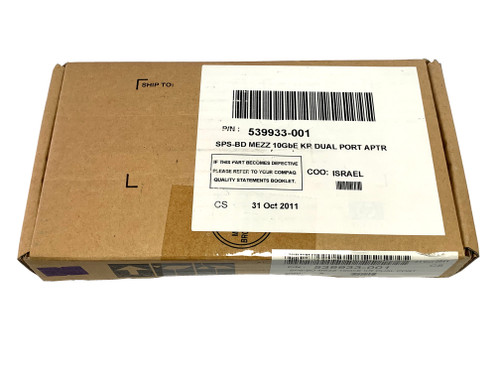 539933-001 HP NC542M Dual Port Flex-10 10GBE BL-C Adapter