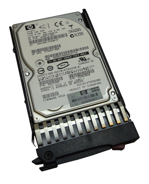 459512-001 HP 72GB 10K RPM SFF DP SAS Hard Drive 459512-001 HP 72GB 10K RPM SFF DP SAS Hard Drive