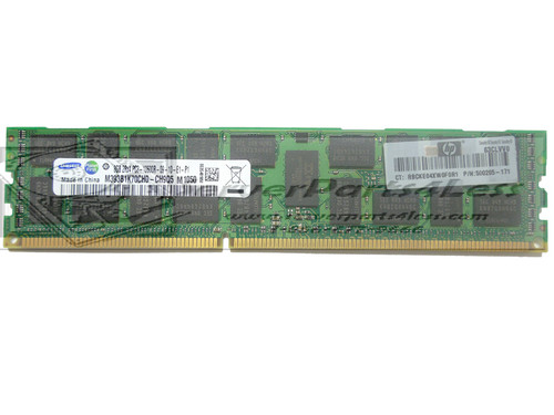 593907-B21 HP 2GB 2RX8 PC3-10600R-9 DDR3 SDRAM Memory