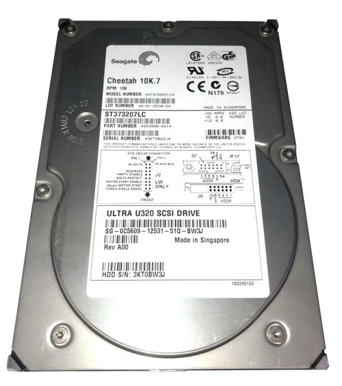ST373207LC Seagate Cheetah 73GB 10K RPM Ultra-320 Hard Drive ST373207LC Seagate Cheetah 73GB 10K RPM Ultra-320 Hard Drive