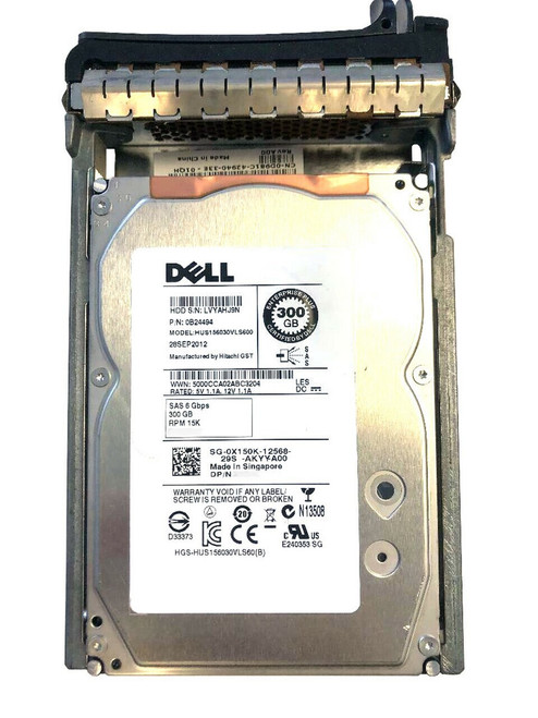 R5F1P Dell 300GB 15K 3.5" 6G SAS Hard Drive R5F1P Dell 300GB 15K 3.5" 6G SAS Hard Drive