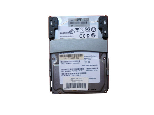 575054-001 HP 500GB 7.2K 2.5 MDL SATA QR Hard Drive