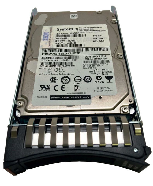 42D0632 IBM 146GB 10K SAS 2.5" DP HS Hard Drive 42D0632 IBM 146GB 10K SAS 2.5" DP HS Hard Drive