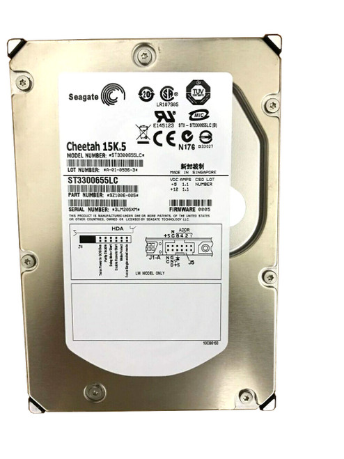 ST3300655LC SeaGate 300GB 15K Ultra320 80-Pin LP SCSI Drive ST3300655LC SeaGate 300GB 15K Ultra320 80-Pin LP SCSI Drive