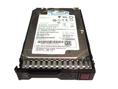 781578-001 HPE 1.2TB SAS-12G 10K 2.5” SC G8/G9 Hard Drive