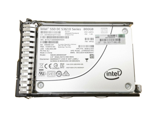 The 804625-B21 a 800 Gigabyte, Mixed-Use 2, 2.5 Inch, SATA Solid State Drive for HPE Proliant Servers. The 804625-B21 a 800 Gigabyte, Mixed-Use 2, 2.5 Inch, SATA Solid State Drive for HPE Proliant Servers.
