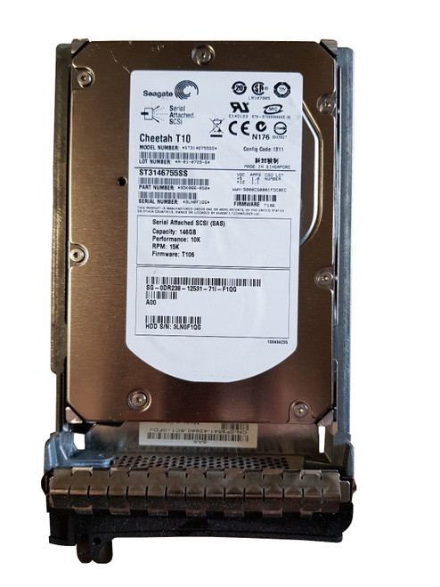 DR238 Dell 146GB 3.5" SAS 10K Hard Drive DR238 Dell 146GB 3.5" SAS 10K Hard Drive