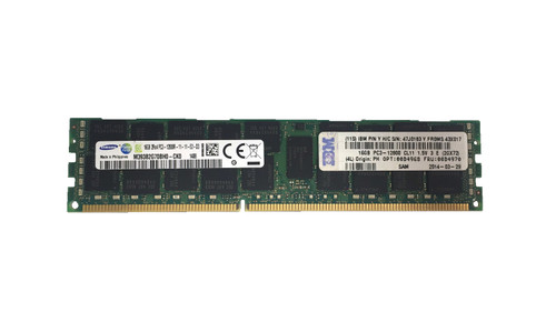 47J0183 IBM 16GB PC3-12800 CL11 ECC DDR3 Memory 47J0183 IBM 16GB PC3-12800 CL11 ECC DDR3 Memory