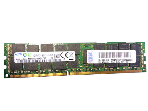 00D4970 IBM 16GB DDR3 PC3-12800 CL11 ECC DDR3 Memory 00D4970 IBM 16GB DDR3 PC3-12800 CL11 ECC DDR3 Memory