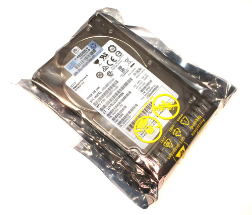 The 719424-B21 sealed in anti-static wrapping to protect the hard drive from static discharge.