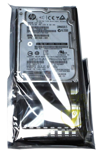 627195-001 HPE 300GB 6G 15K SAS 2.5” Hard Drive