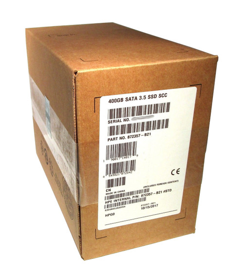 872513-001 HP 400GB SATA 6G LFF Write Intensive DS SSD