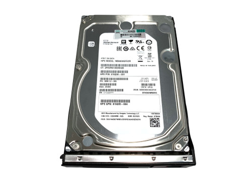 834131-001 HPE 8TB 7.2K 6G LFF 512E MDL LP SATA Hard Drive