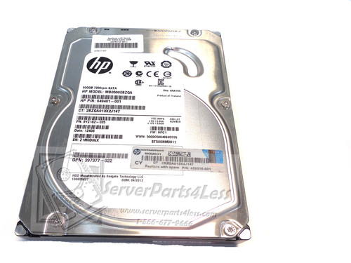 ST500NM0011 SeaGate 500GB 6G SATA 7.2K 3.5 NHP Hard Drive G8