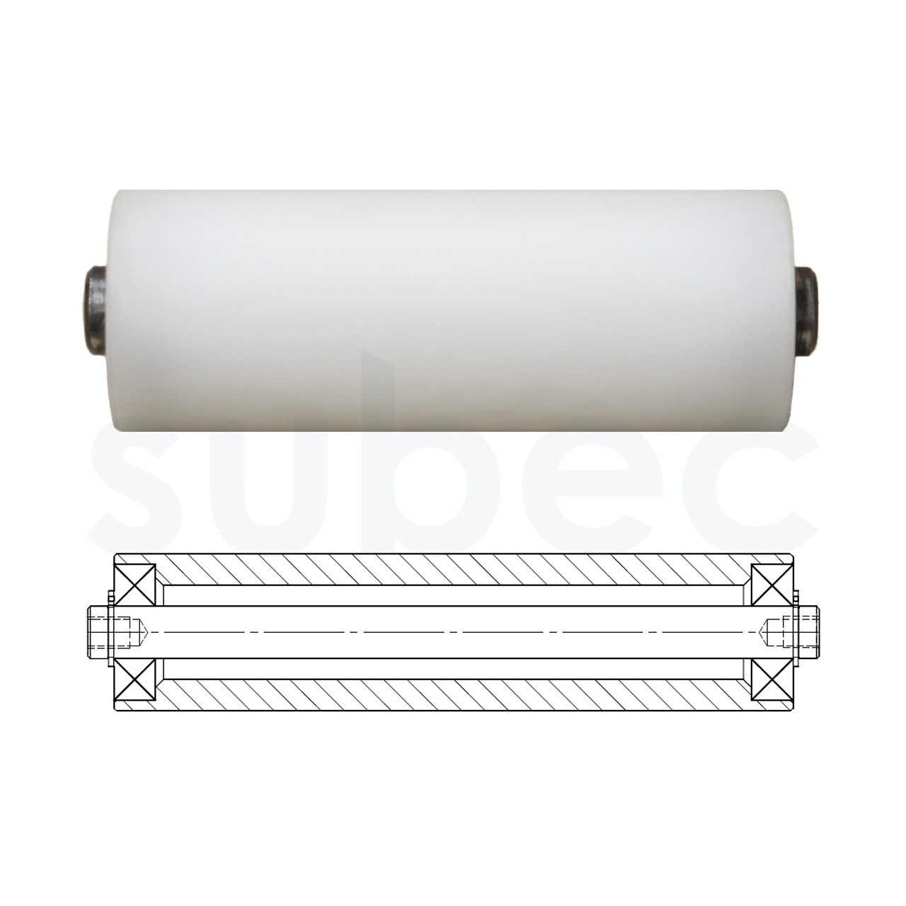Double-ended internal-shaft, Plastic