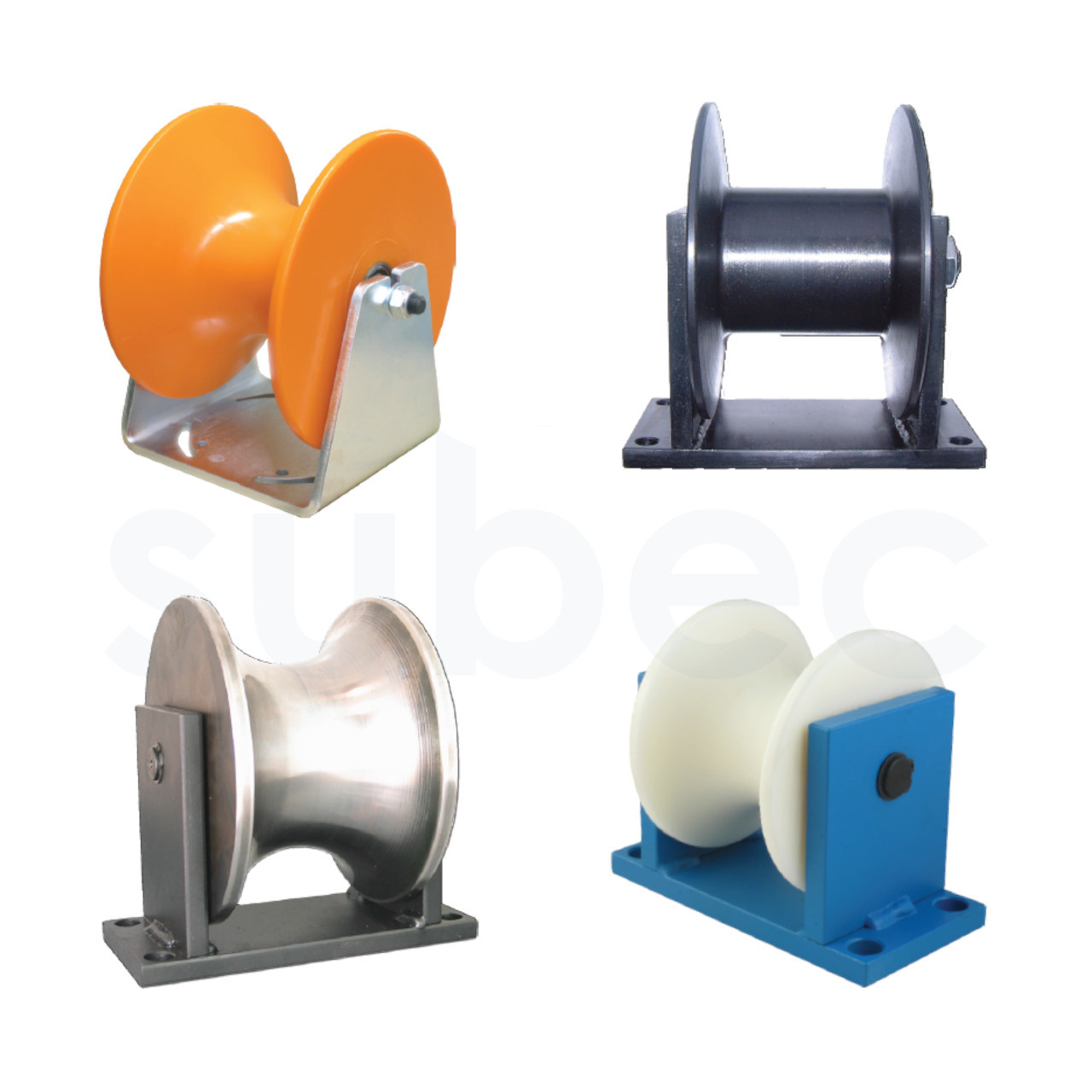 Wide-grooved sheaves with holder
