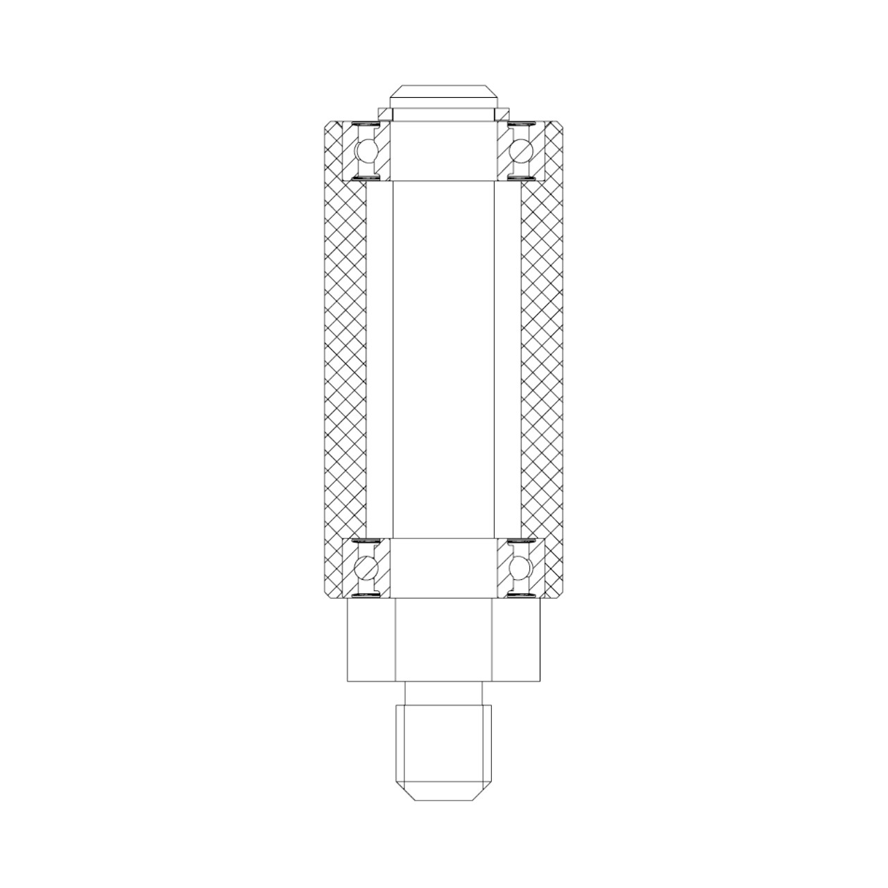 Symmetrical one shaft end