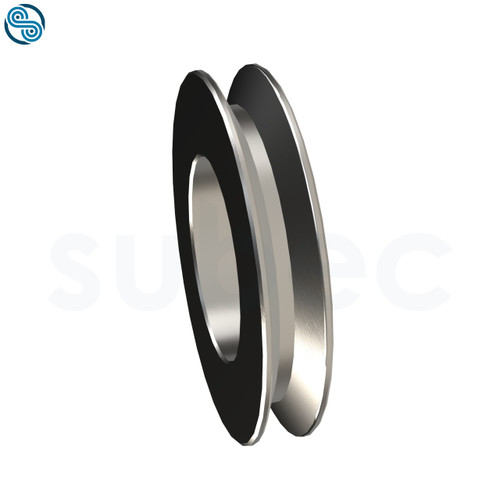 Wheel of D40, Typ 2, Steel, 50-55HRC, D=40, d=8, A=32, Alfa=50, B=7, C=1,5