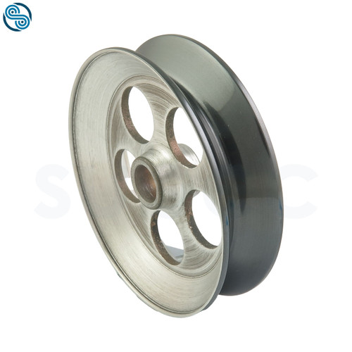 Wheel Ø55mm, ALU, Groove Radius 1mm, width 18 mm, ceramic coating Cr2O3, Weight Reduction Holes